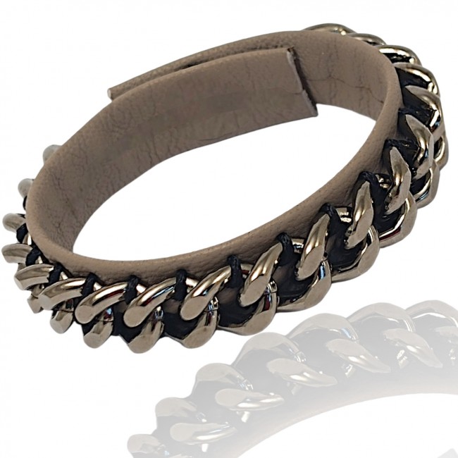 Bransoleta Chain Reaction - Stone Taupe